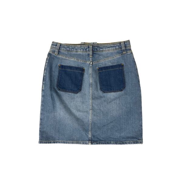 BODEN Denim Patch Pocket Mini Skirt - Picture 6 of 7
